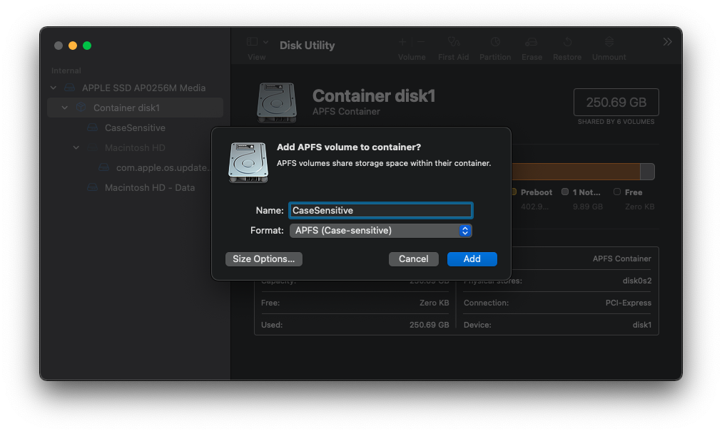 Case Sensitive Git on a Mac like a Boss (APFS)
